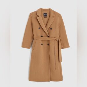 Madewell Tan Double-Breasted Coat